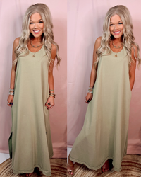 Modest Chic Maxi Dress - Sage