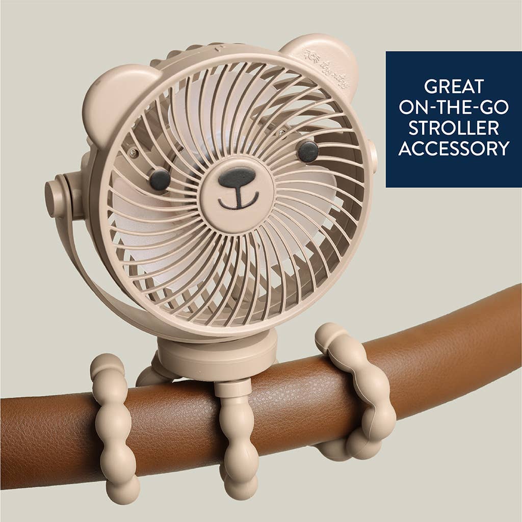 Itzy Breeze 3-Speed Stroller Fan: Taupe