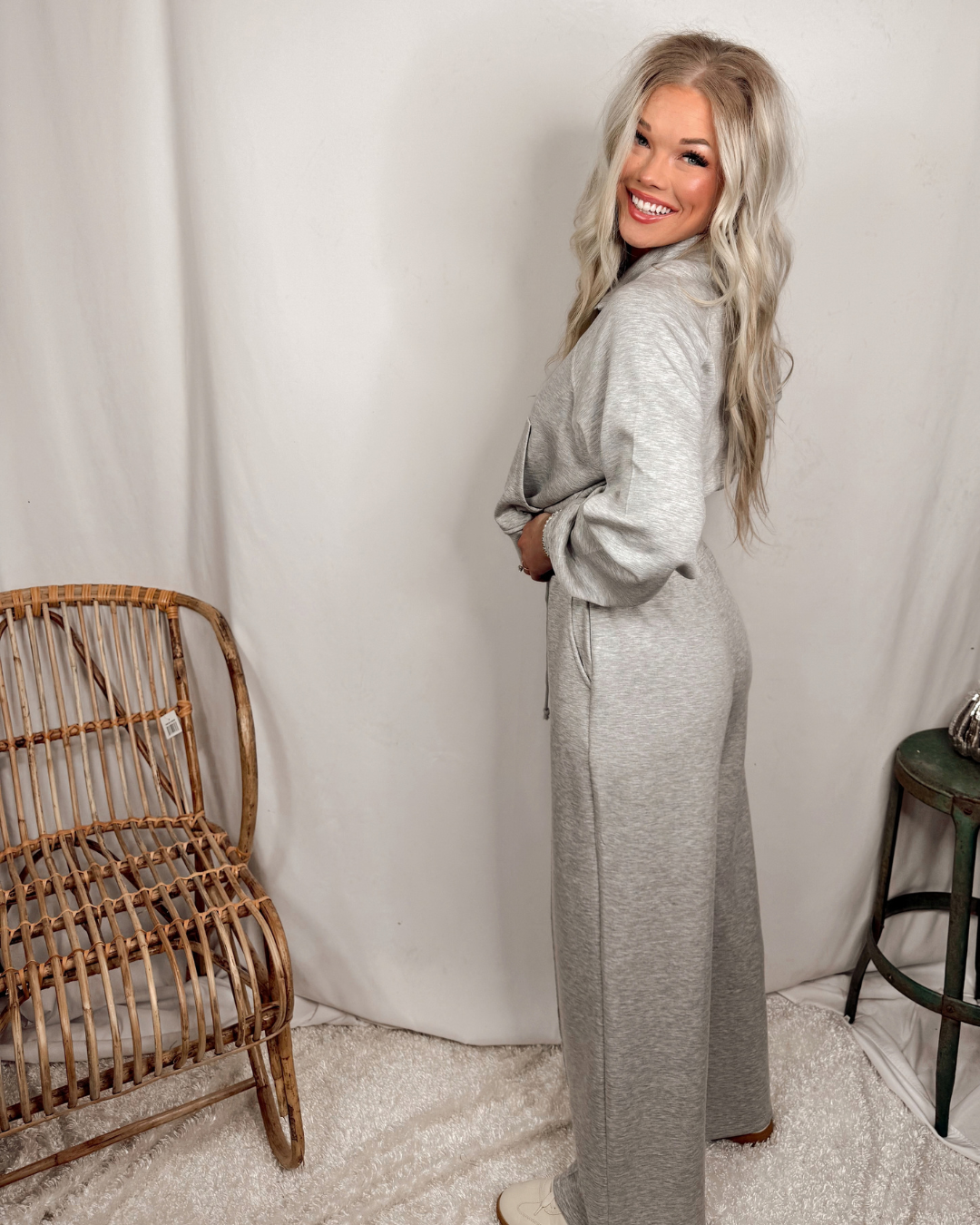 Made Easy Drawstring Pintuck Wide Leg Pants