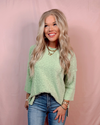 Cozy Club Oversized Knit Sweater - Jade