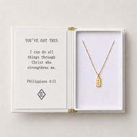 Lenny & Eva | Storytellers Necklace Collection - Philippians 4:13