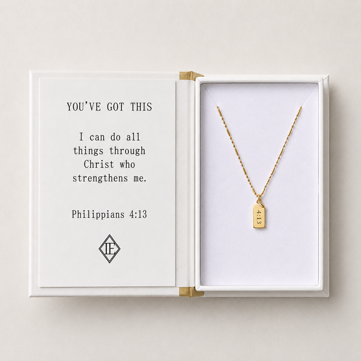 Lenny & Eva | Storytellers Necklace Collection - Philippians 4:13
