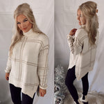 Cozy In Calabasas Plaid Sweater/Tunic