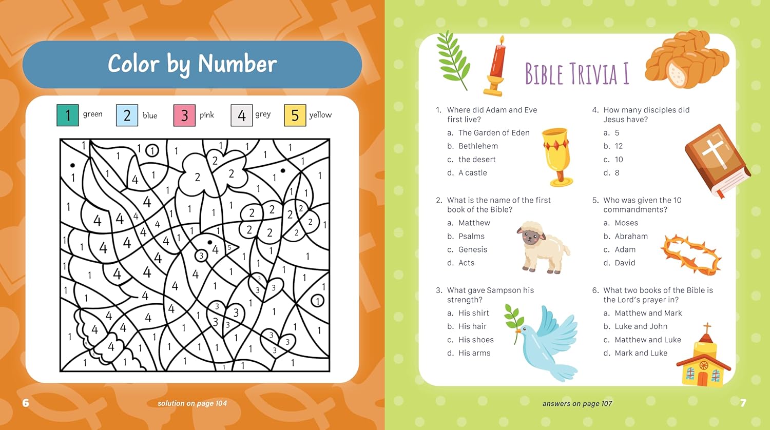 The Bible Sticker, Color & Activity Book
