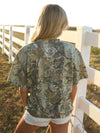 Camo Rodeo Oversized Boxy Graphic Tee