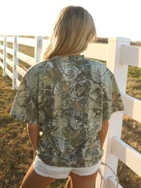 Camo Rodeo Oversized Boxy Graphic Tee