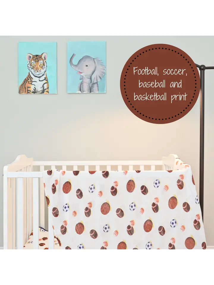 Sports Baby Muslin Cotton Blanket