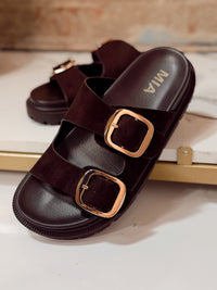 MIA Gen Sandals - Chocolate Suede