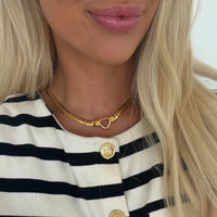 Open Heart Water Resistant Necklace