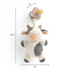 Itzy Ritzy Bitzy Pal Natural Rubber Pacifier & Plush: Cow