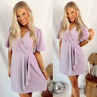 Pop of Color Lavender Dress