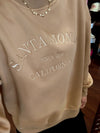 Santa Monica Embroidered Graphic Pullover Sweater