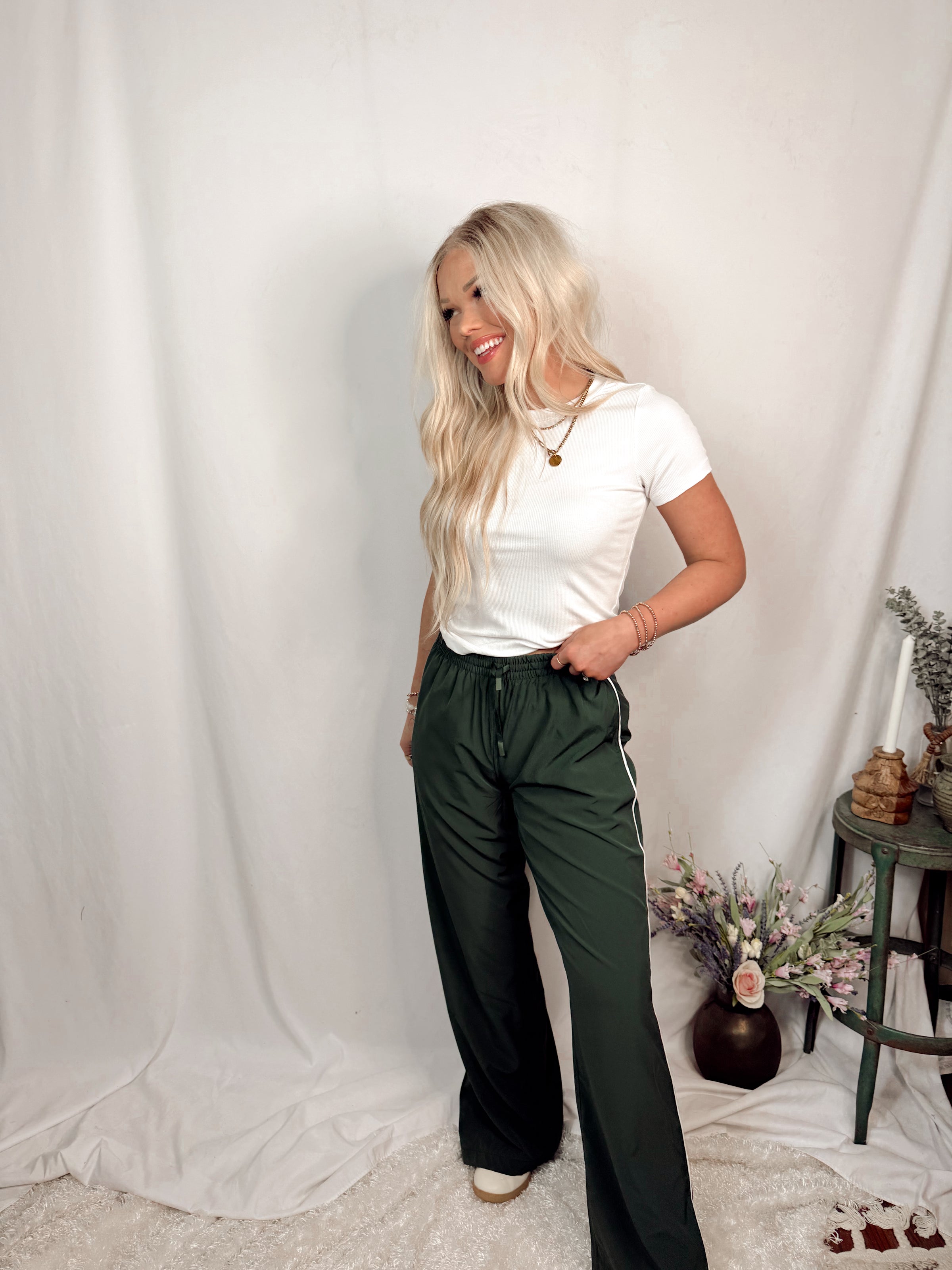 Bare Necessities Ribbed Short Sleeve Top - White