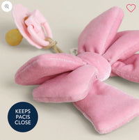Itzy Ritzy Bitzy Pal Natural Rubber Pacifier & Plush: Bow