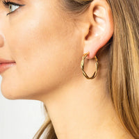14K Gold Dipped Everyday Essential Twisted Hoops