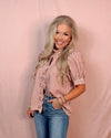 Sweet as Cinnamon Striped Ruffle Detailed Blouse - Rust