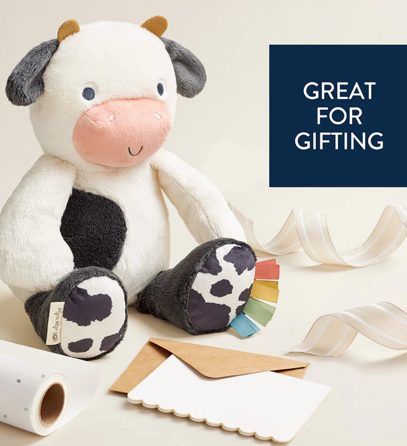 Itzy Ritzy Sweetie Snuggles Plush: Cow