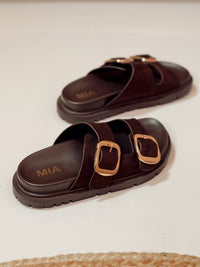 MIA Gen Sandals - Chocolate Suede
