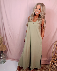 Modest Chic Maxi Dress - Sage