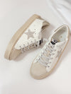 Gaby Neutral Rhinestone Star Sneakers