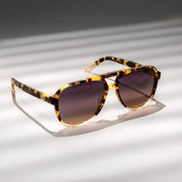 WMP INDIE Polarized Sunglasses | Tortoise Clear + Gradient Sunset Lens