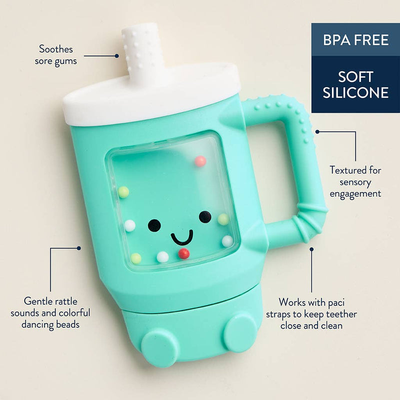 Itzy Ritzy Sweetie Shake Plus - Teething + Rattle Toy: Tumbler