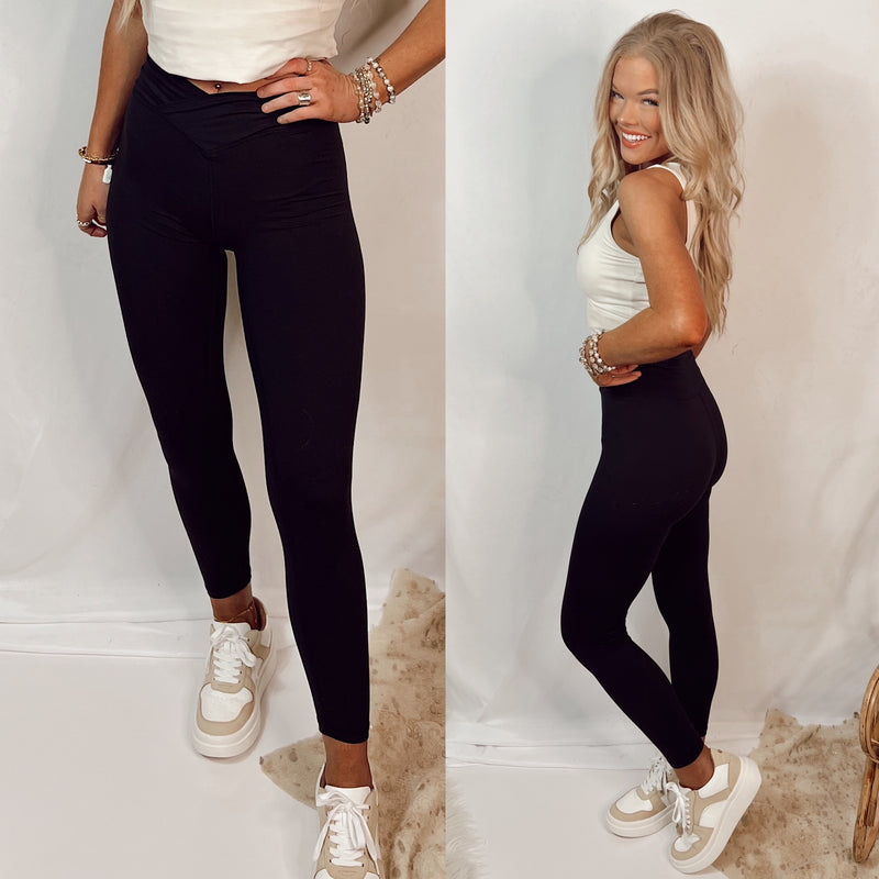 Simply High Waisted Butter Soft Leggings- Black