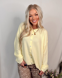 Charlotte Cozy Lightweight Everyday Cardigan in Butter Yellow
