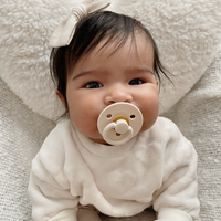 Itzy Ritzy Soother Natural Rubber Paci Sets: Coconut + Toast