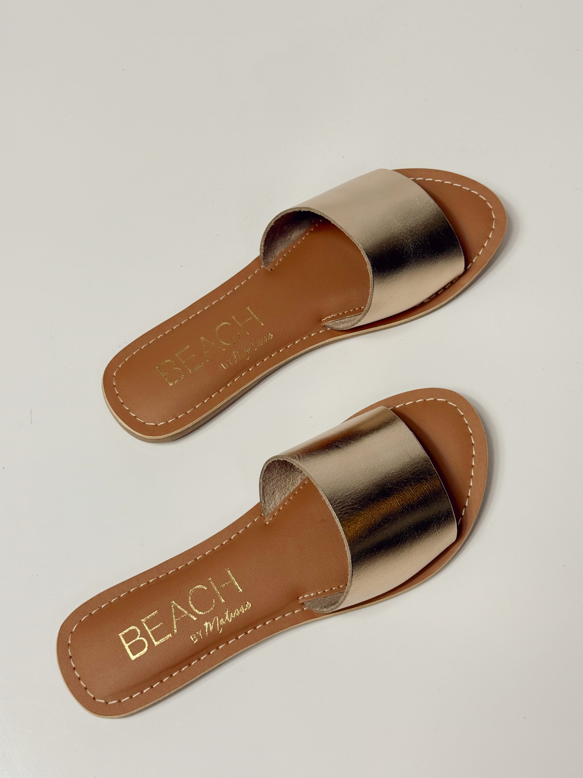 Cabana Slide Sandal - Gold