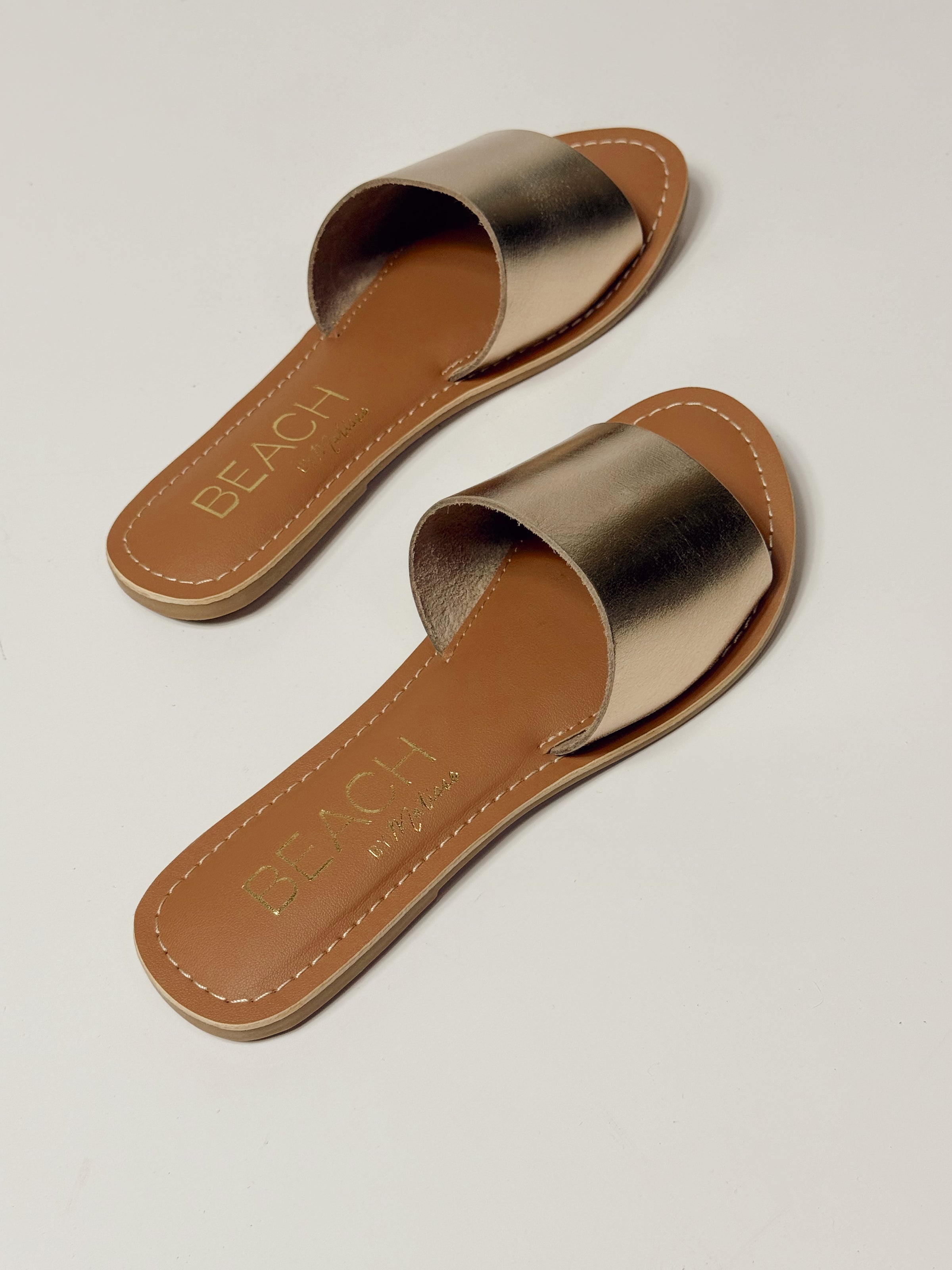 Cabana Slide Sandal - Gold