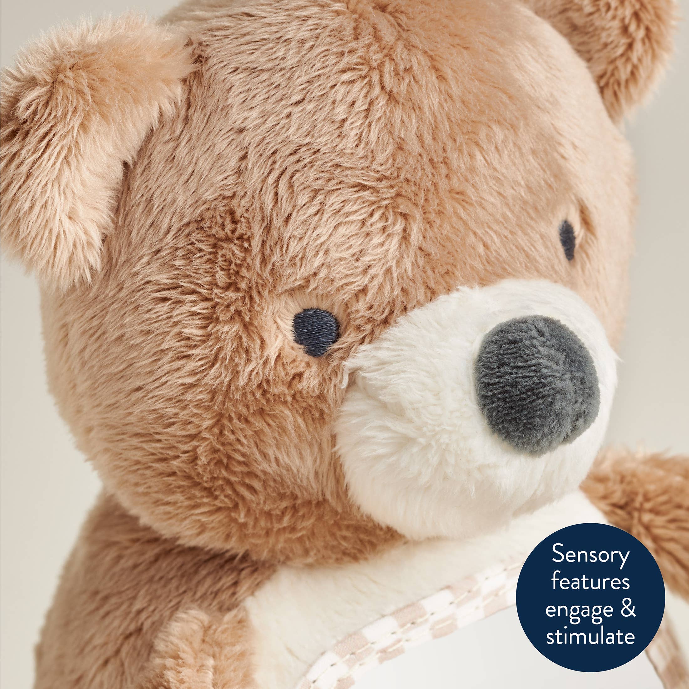 Itzy Bitzy Mirror Sensory Bear With Attachment
