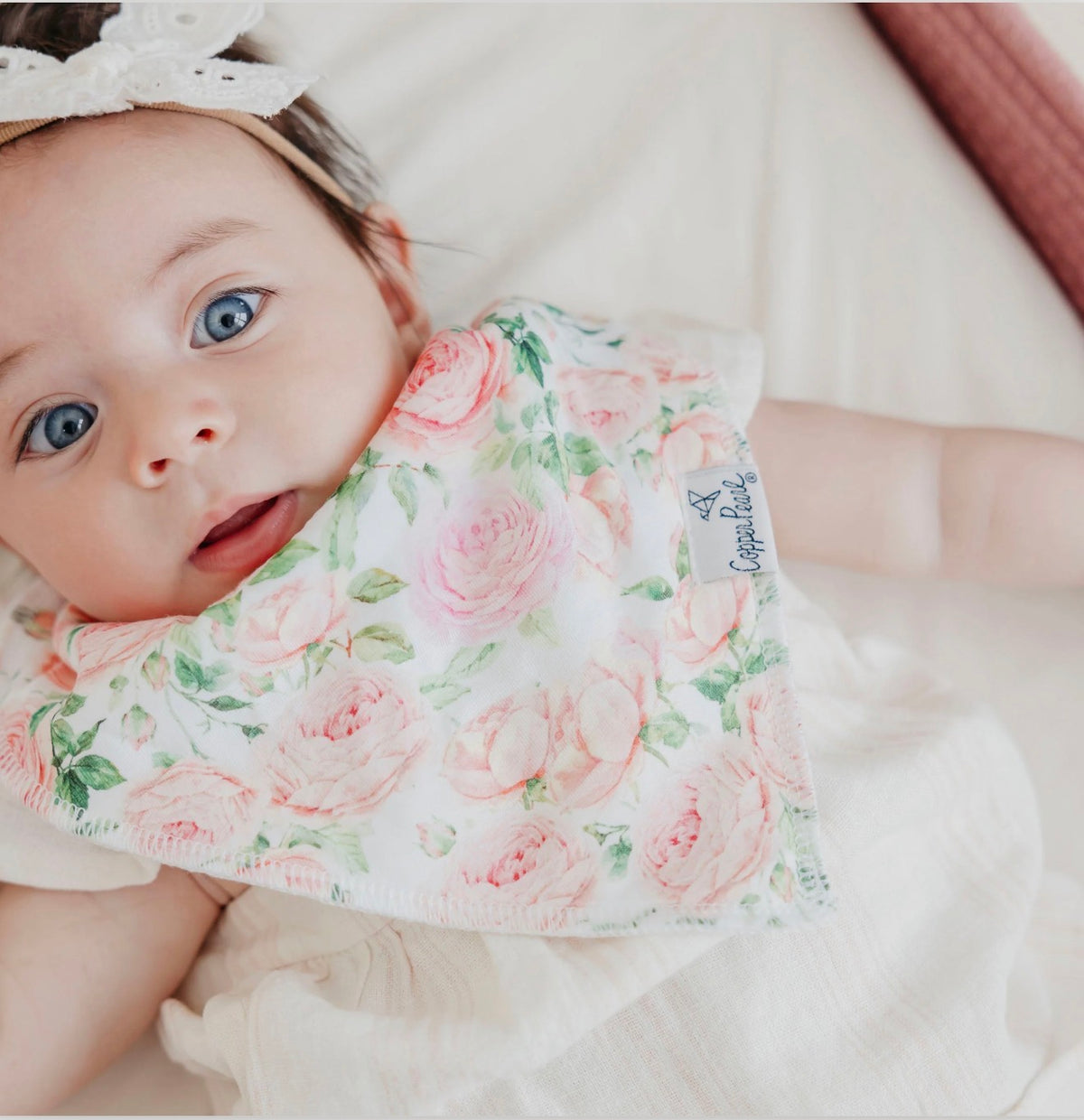 Copper Pearl Baby Bandana Bibs Set of 4 - Genevieve