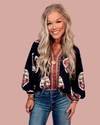 Enchanted Exclusive Floral Print Blouse