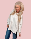 Have It Your Way Heather Grey Adjustable Drawstring Pullover
