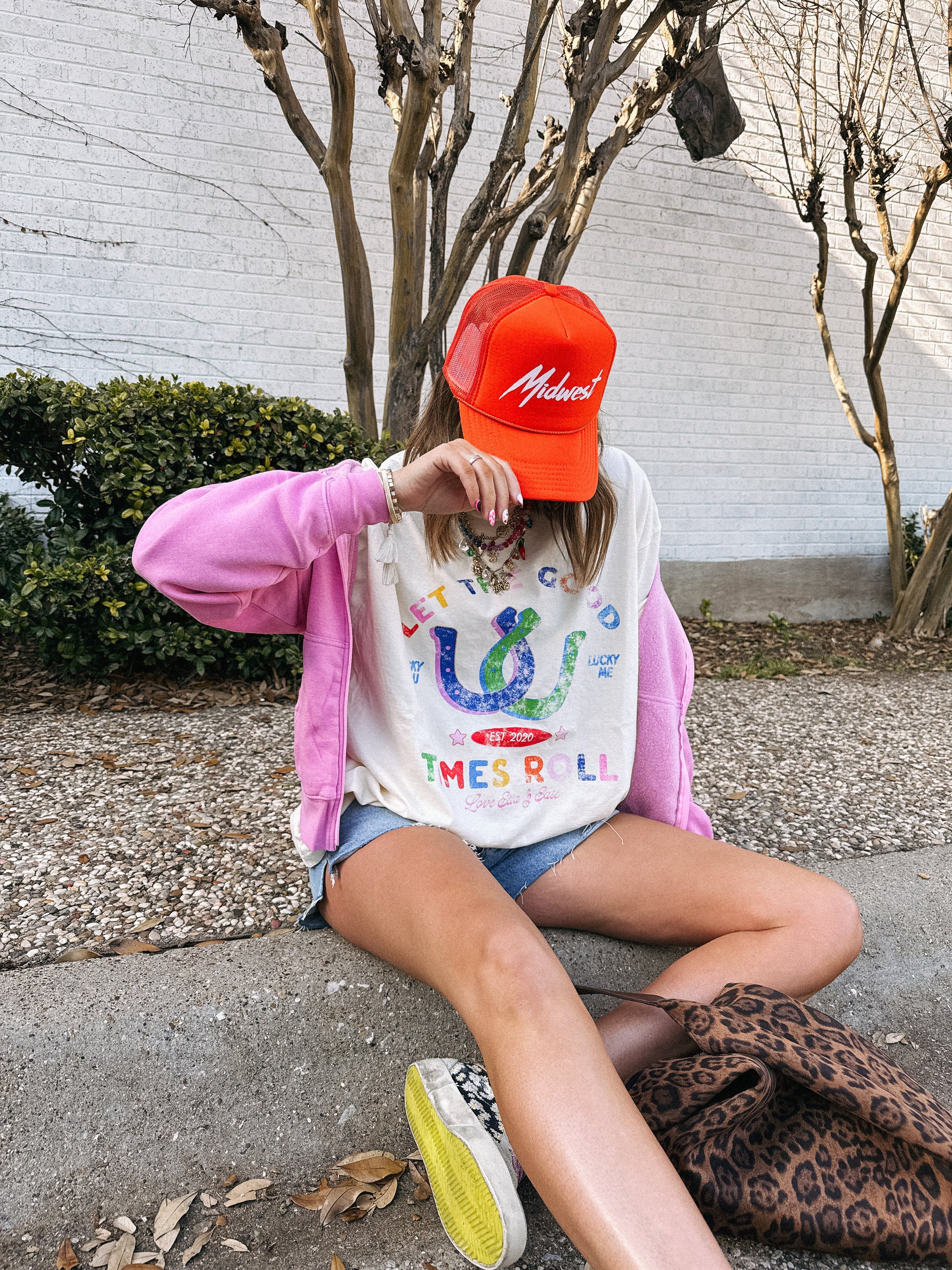 Let The Good Times Roll Vintage Washed Graphic Tee