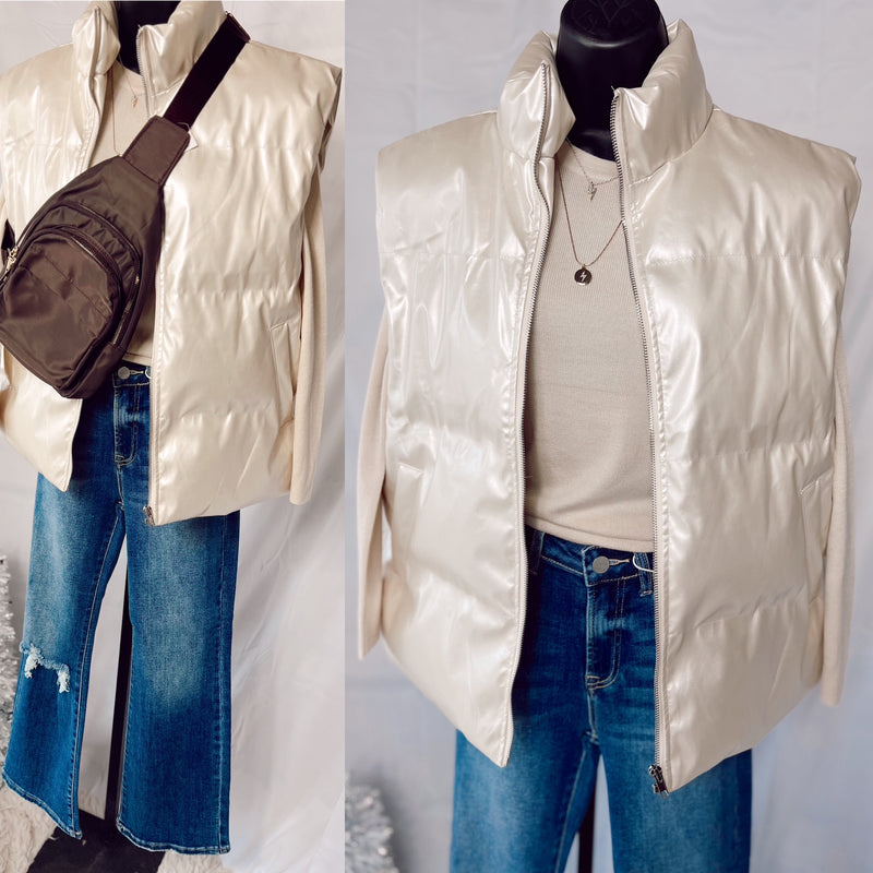 Perfectly Pearl Puffer Vest