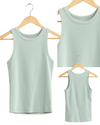 Ready For Anything Ribbed Round Neck Basic - Mint