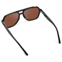 WMP 1082 Polarized RALLY Sunglasses | Black Frame + Tinted Red Lens {Court Collection}