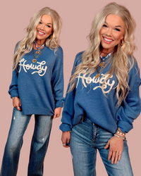 Howdy Darling Knit Embroidered Sweater