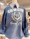 Cowgirls Social Club Crewneck Graphic Pullover