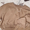 Simply Cropped Sweatshirt- Mocha