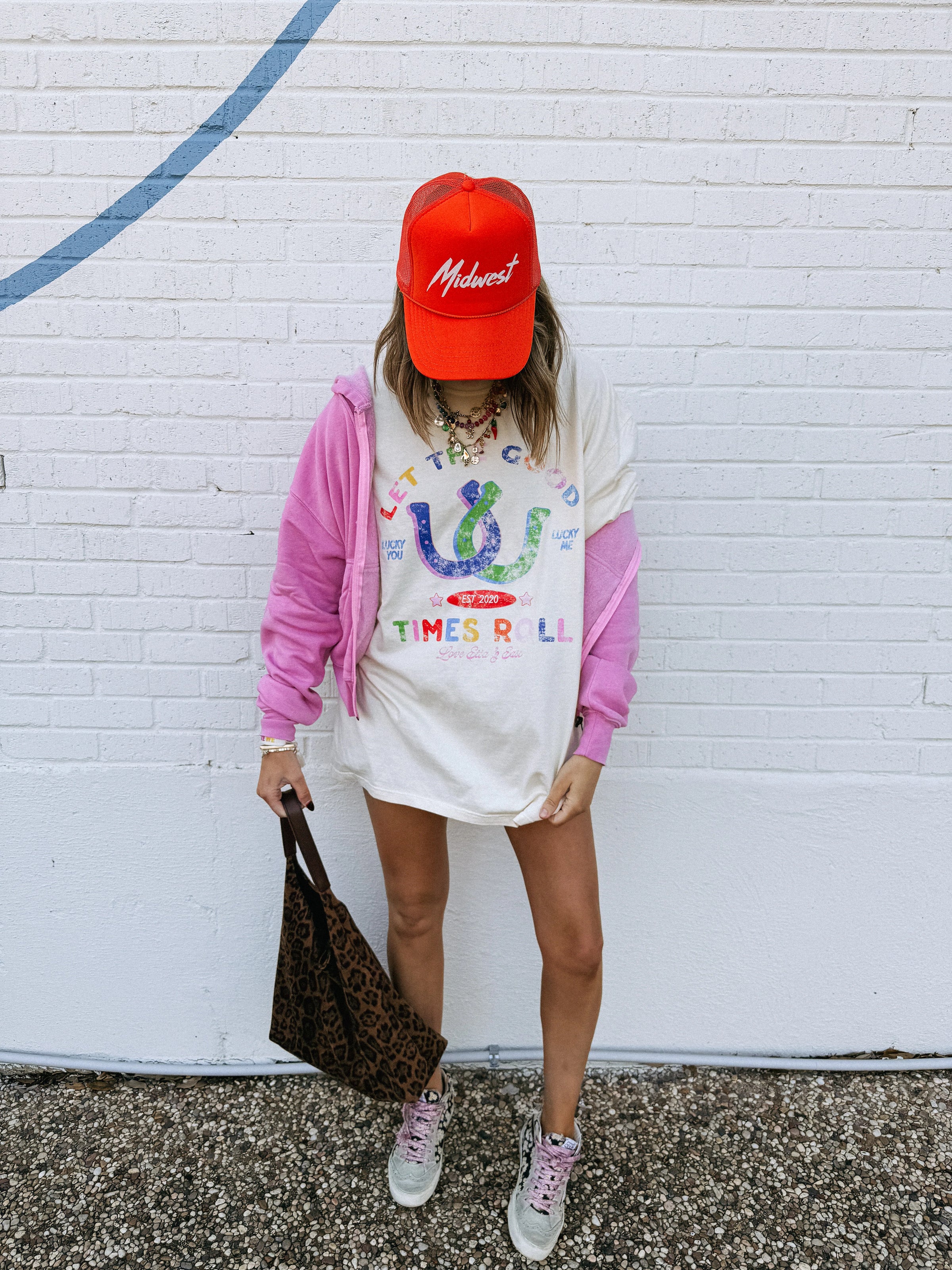 Let The Good Times Roll Vintage Washed Graphic Tee