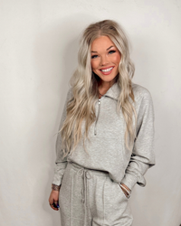 Made Easy Half Zip Pullover - Heather Gray