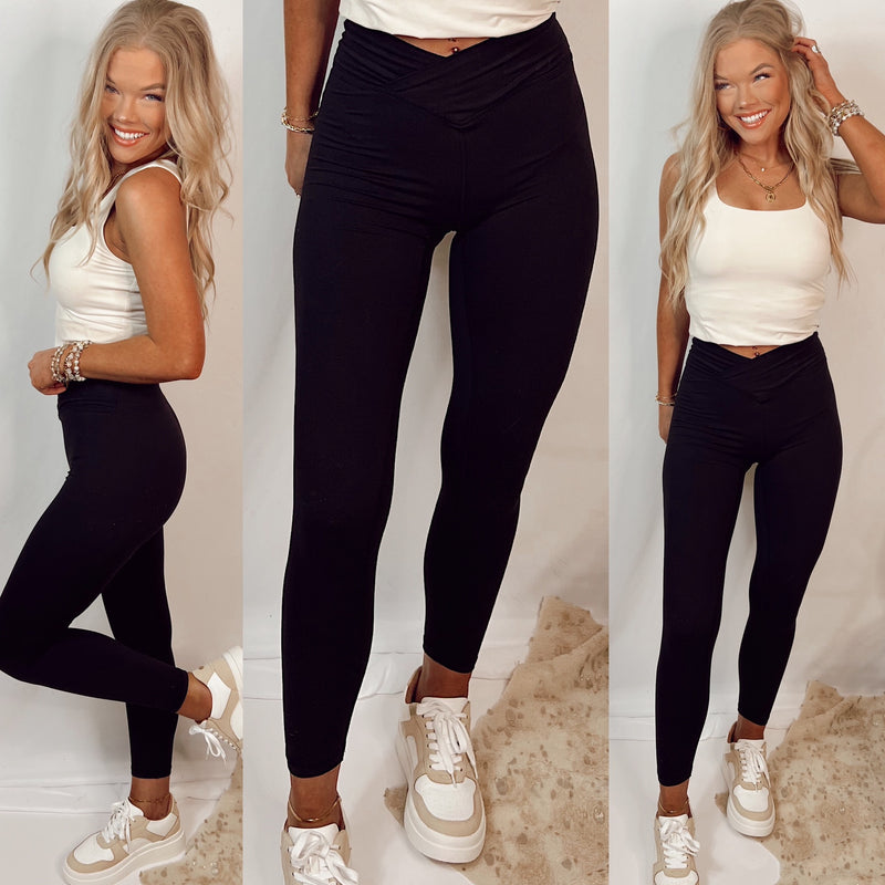 Simply High Waisted Butter Soft Leggings- Black