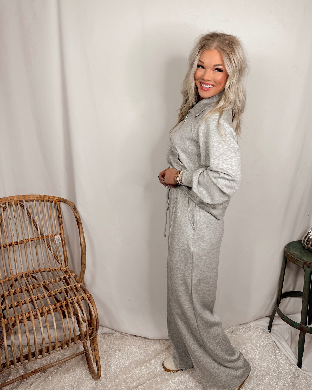 Made Easy Drawstring Pintuck Wide Leg Pants