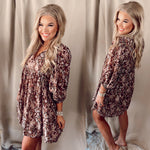 Felicity Fall Florals Babydoll Dress