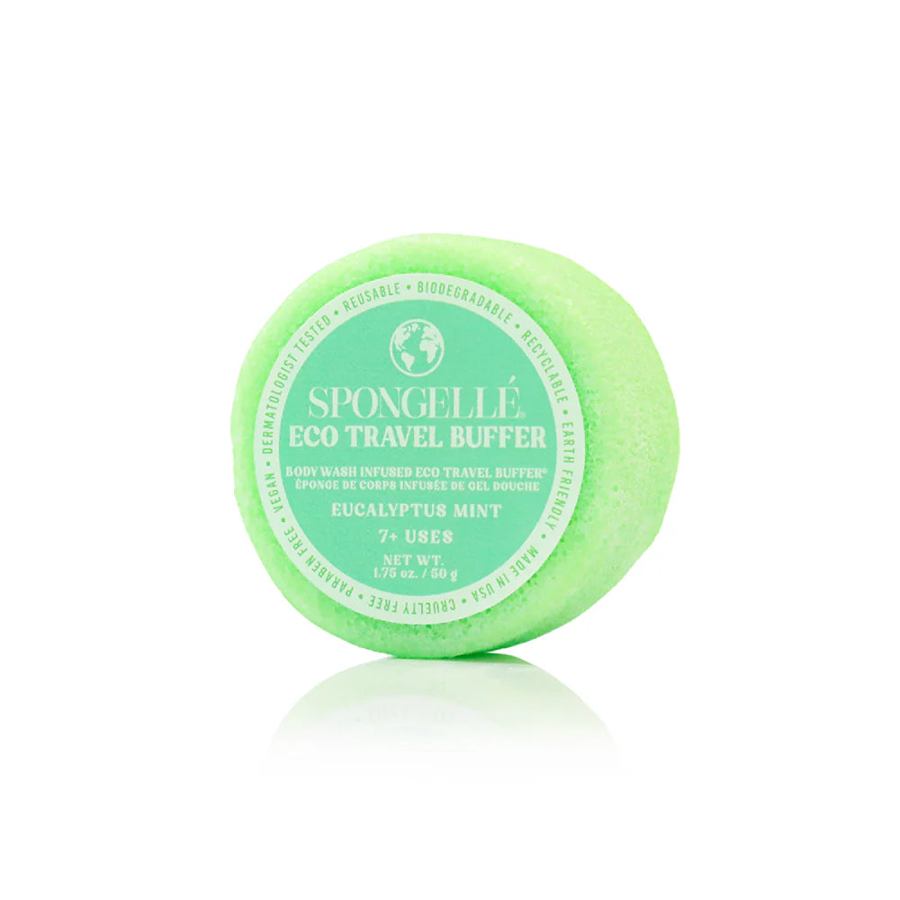 Spongelle Eco Travel Buffer (7+ Washes) - Eucalyptus Mint