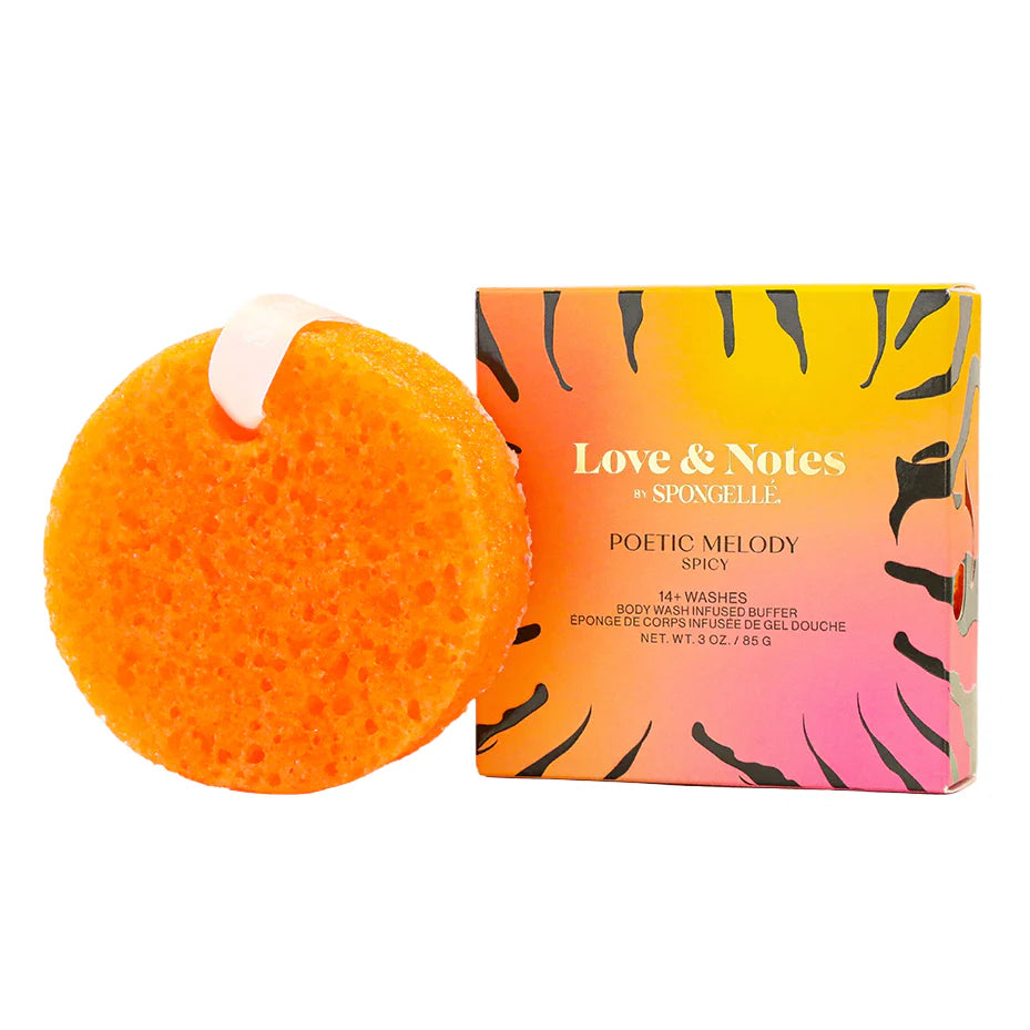 Spongelle Love & Notes Sponge (14+ Washes) - Spicy Poetic Melody
