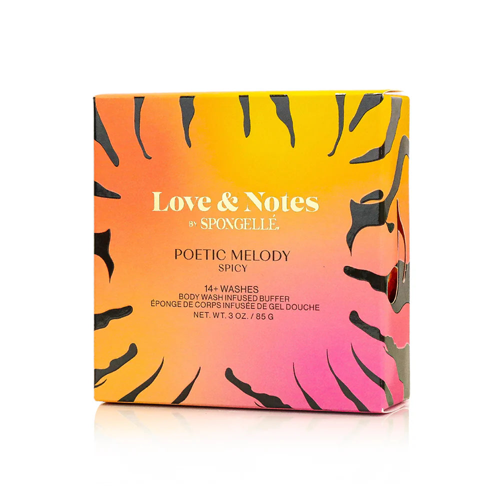 Spongelle Love & Notes Sponge (14+ Washes) - Spicy Poetic Melody